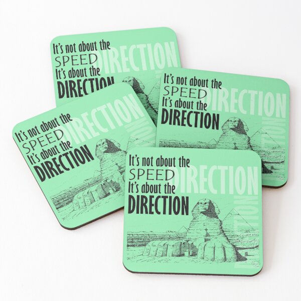 Item preview, Direction It's Not About The Speed It's About The Direction Green Background designed and sold by SpiritGifts.