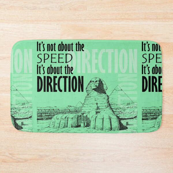 Item preview, Direction It's Not About The Speed It's About The Direction Green Background designed and sold by SpiritGifts.