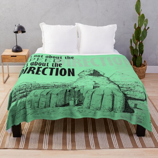 Item preview, Direction It's Not About The Speed It's About The Direction Green Background designed and sold by SpiritGifts.