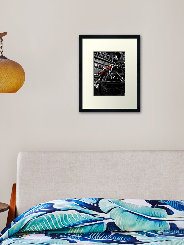 Thumbnail 2 of 7, Framed Art Print, Red Bike designed and sold by macstrat.