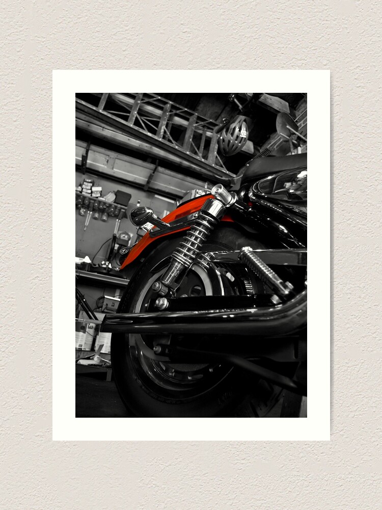 Thumbnail 1 of 3, Art Print, Red Bike designed and sold by macstrat.