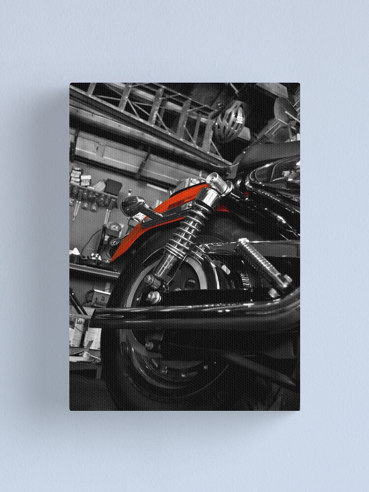 Thumbnail 1 of 3, Canvas Print, Red Bike designed and sold by macstrat.