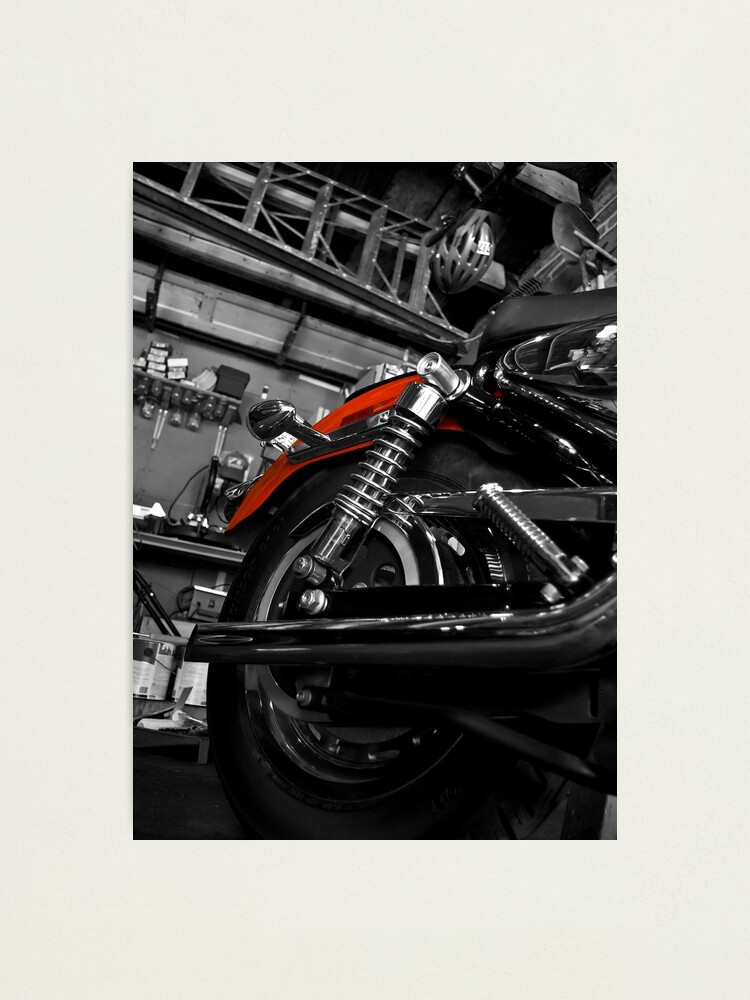 Thumbnail 1 of 3, Photographic Print, Red Bike designed and sold by macstrat.