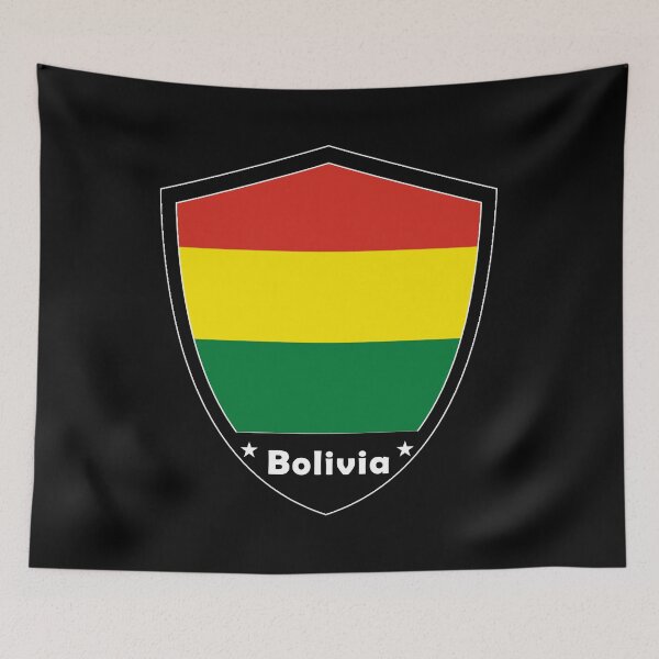 Item preview, Bolivia Flag Badge designed and sold by Gina-Driada.