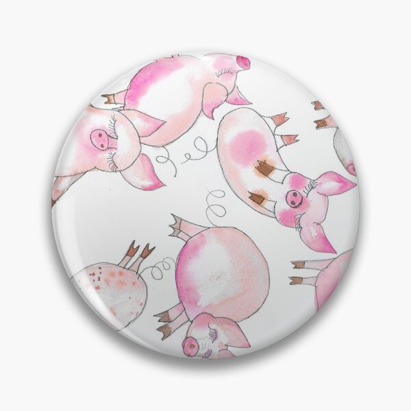 Item preview, Nirvana Piggies - handmade watercolour art designed and sold by ArtIssa.