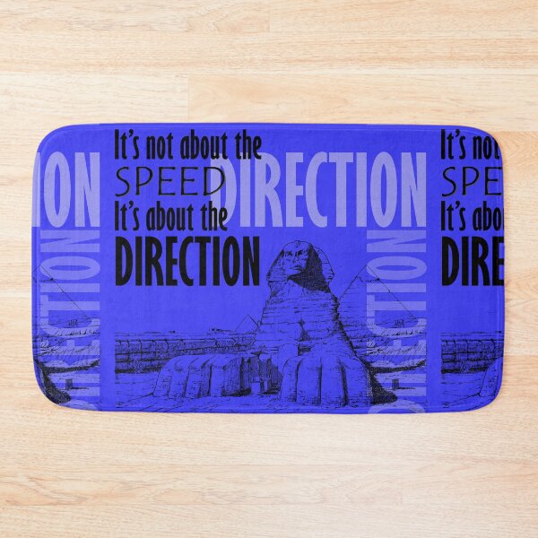 Item preview, Direction It's Not About The Speed It's About The Direction Blue Background designed and sold by SpiritGifts.