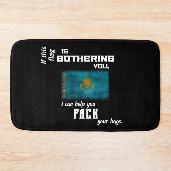 Item preview, Kazakhstan flag - pack your bags designed and sold by 2Girls1Shirt.