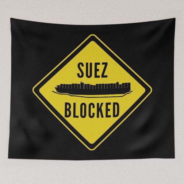 Item preview, Caution Suez Blocked Ever Given Container Ship Stuck Canal designed and sold by WPahat.