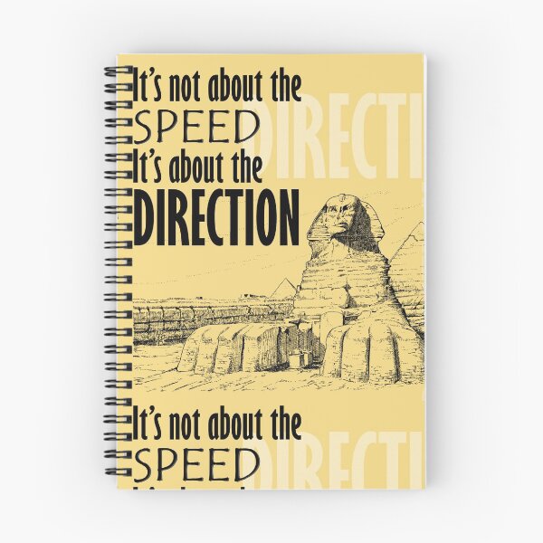 Item preview, Direction It's Not About The Speed It's About The Direction Cream Background designed and sold by SpiritGifts.