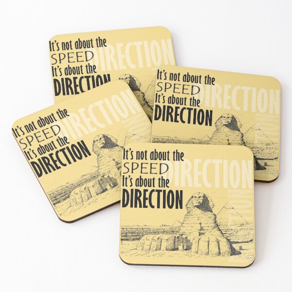 Item preview, Direction It's Not About The Speed It's About The Direction Cream Background designed and sold by SpiritGifts.