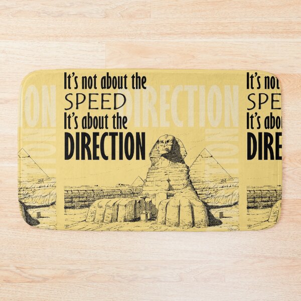 Item preview, Direction It's Not About The Speed It's About The Direction Cream Background designed and sold by SpiritGifts.