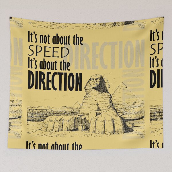 Item preview, Direction It's Not About The Speed It's About The Direction Cream Background designed and sold by SpiritGifts.