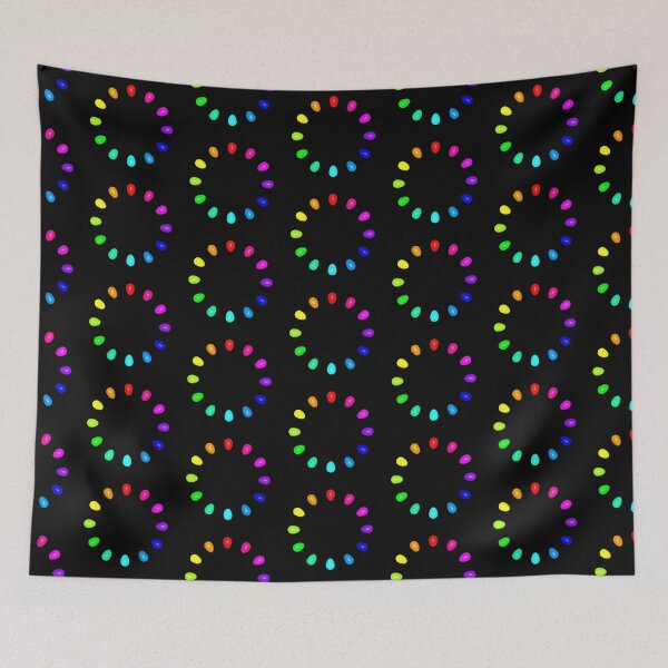 Item preview, Rainbow circle on black designed and sold by pixgraf.