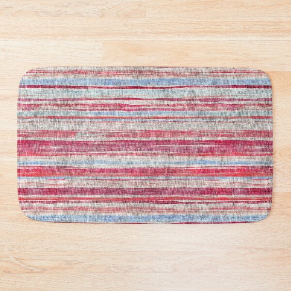 Item preview, Shabby Chic Textured Stripes in Pink, Grey and Light Blue designed and sold by micklyn.