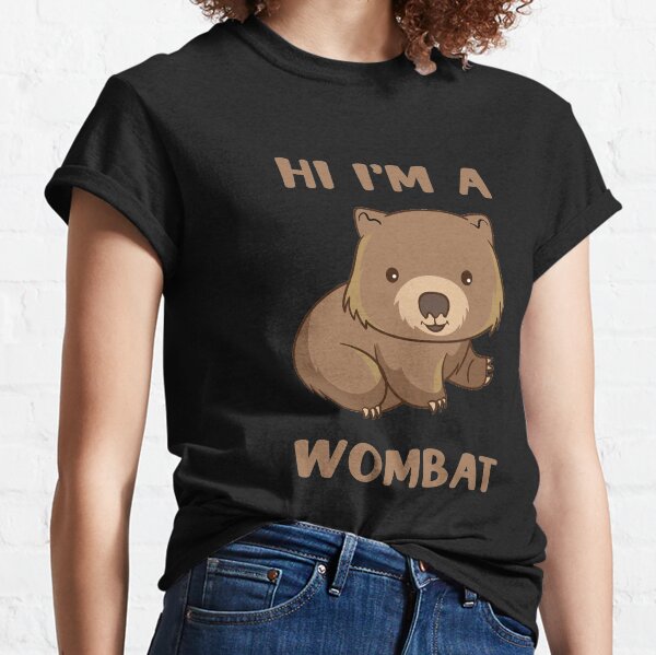 Vista previa del artículo con la obra «Soy un wombat», diseñado y vendido por ElBeDesigns.