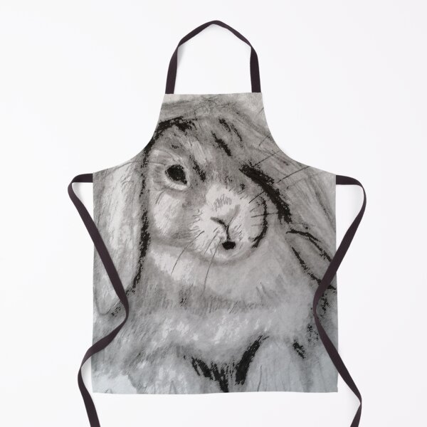 Item preview, Bunny rabbit drawing art suitable for Easter and Spring designed and sold by WorldOfWendyArt.