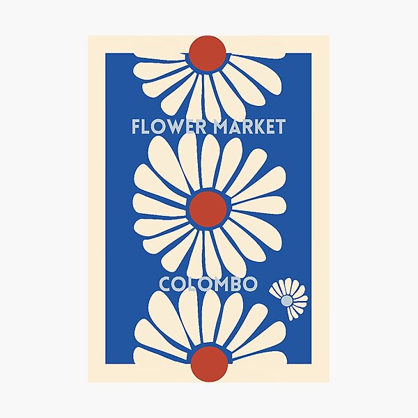 Flower Market Colombo Photographic Print