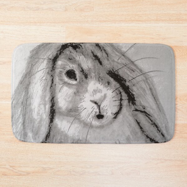 Item preview, Bunny rabbit drawing art suitable for Easter and Spring designed and sold by WorldOfWendyArt.