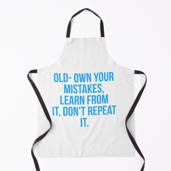 Item preview, OLD- Own mistakes, learn from, don't repeat designed and sold by Andrew Hopgood.