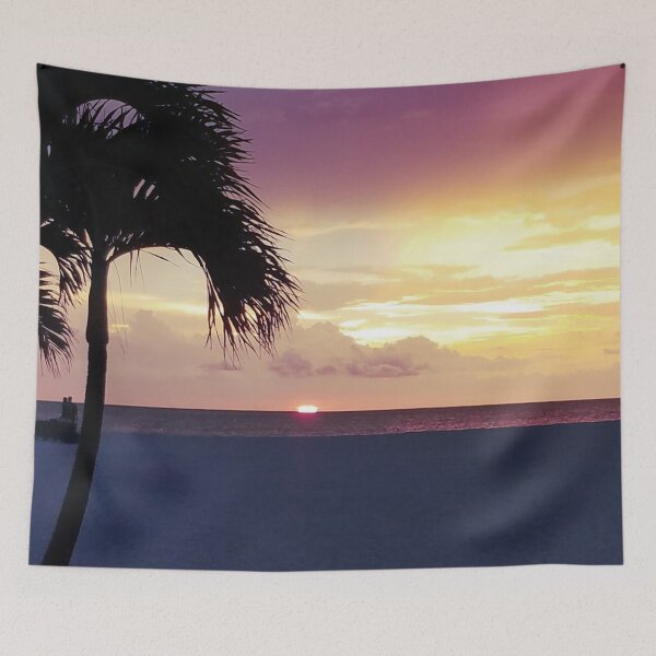 Item preview, Florida Beach Sunset with Palm Tree designed and sold by JLCole.