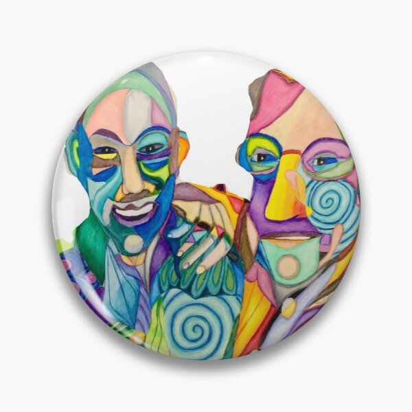Item preview, Fractured portrait of two men designed and sold by Phoebe S. Wagner.