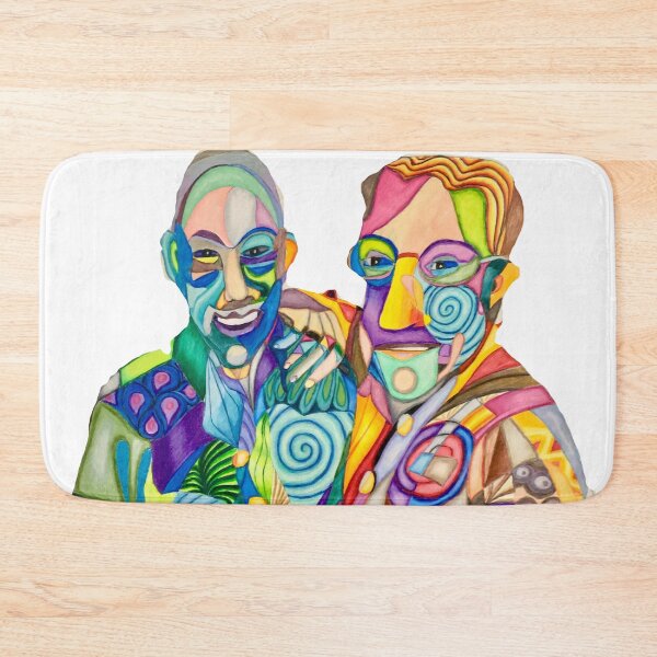 Item preview, Fractured portrait of two men designed and sold by Phoebe S. Wagner.