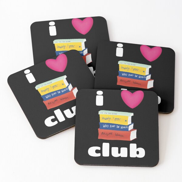 Item preview, I love book club (dark) designed and sold by flockadoodle.