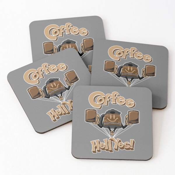 Item preview, Coffee? Hell Yes! Flying Super Coffee Man by eShirtLabs designed and sold by eShirtLabs.