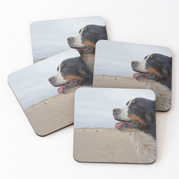 Item preview, Portrait of Bernese Mountain Dog on the beach designed and sold by AlbertandOlly.