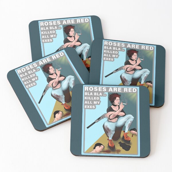 Item preview, Roses Are Red, Killed All My Exes! RELATIONSHIP CARTOON ART - Funny Ex designed and sold by Pyny.