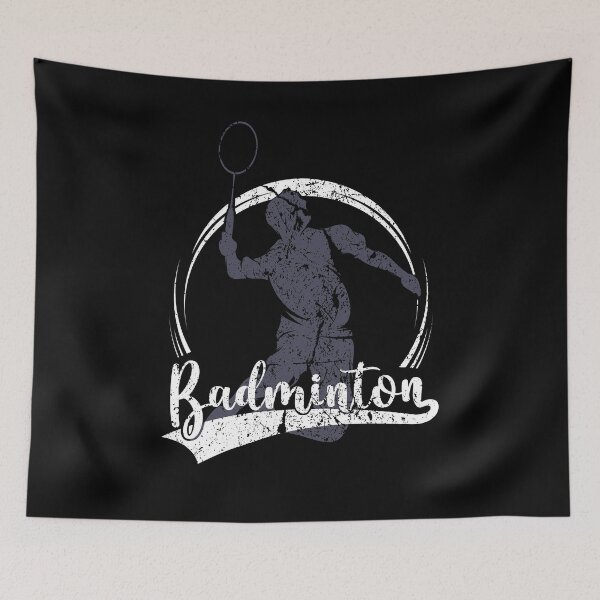 Item preview, Badminton Player Racket Shuttlecock Retro Vintage designed and sold by besTmanuFacture.