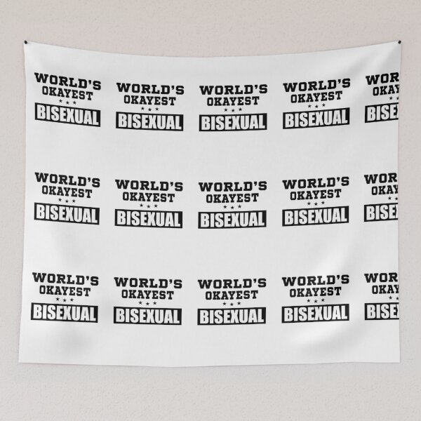 Item preview, World's Okayest Bisexual funny  designed and sold by BestUncommonTee.