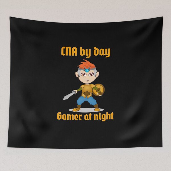 Item preview, CNA by day gamer by night designed and sold by JustSaiyan1.