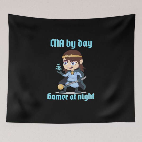 Item preview, CNA by day gamer by night designed and sold by JustSaiyan1.