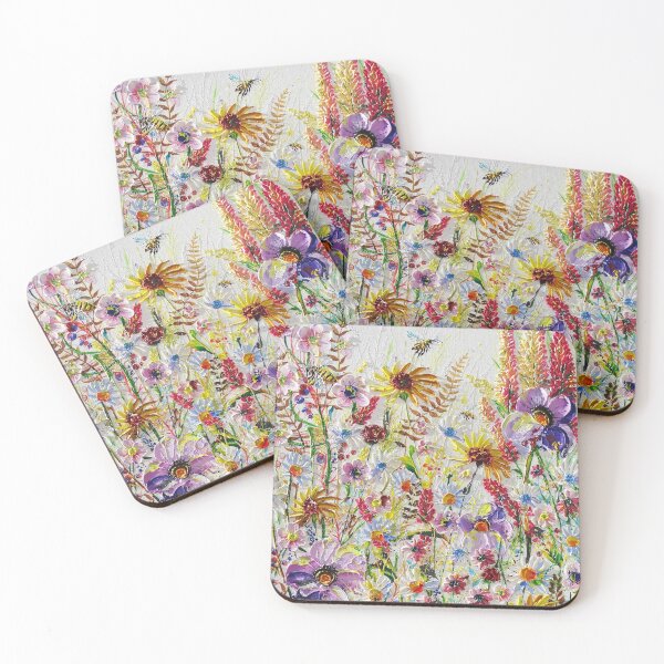 Item preview, Bees and Botany wildflowers - 'Fantastic Flora' designed and sold by AndrewAlanArt.
