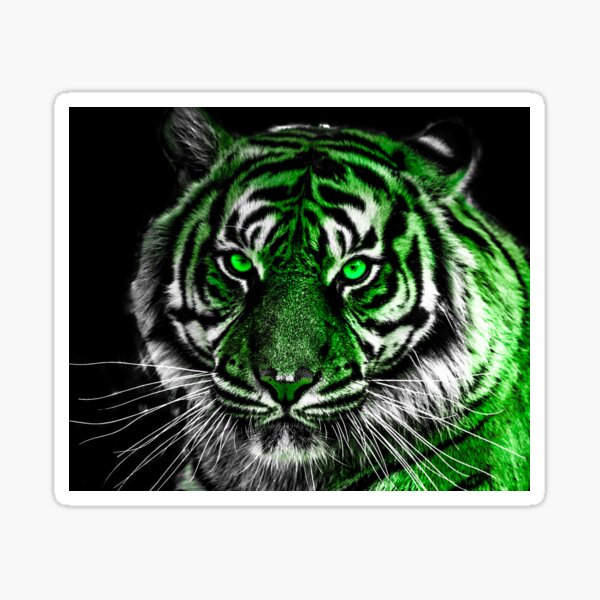 Green tiger HD Poster for Sale by RB Graphics