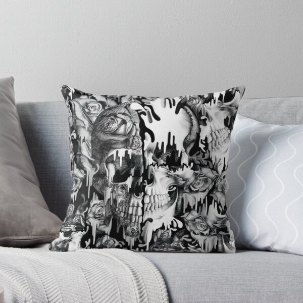 Item preview, Gone in a splash, skull pattern designed and sold by KristyPatterson.