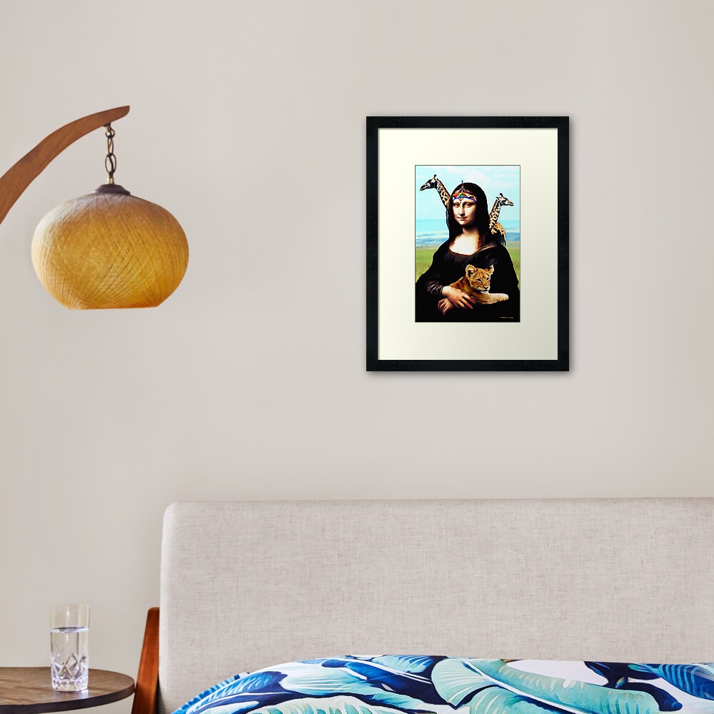 Gioconda Travelling - Africa Framed Art Print