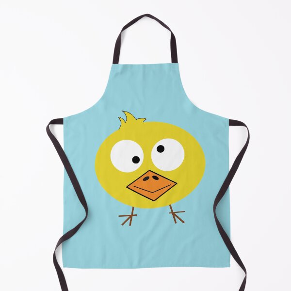 Item preview, Funny squinting yellow chickwith crazy look designed and sold by Rrrainbow.