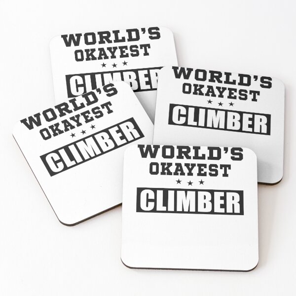 Item preview, World's Okayest Climber funny designed and sold by BestUncommonTee.