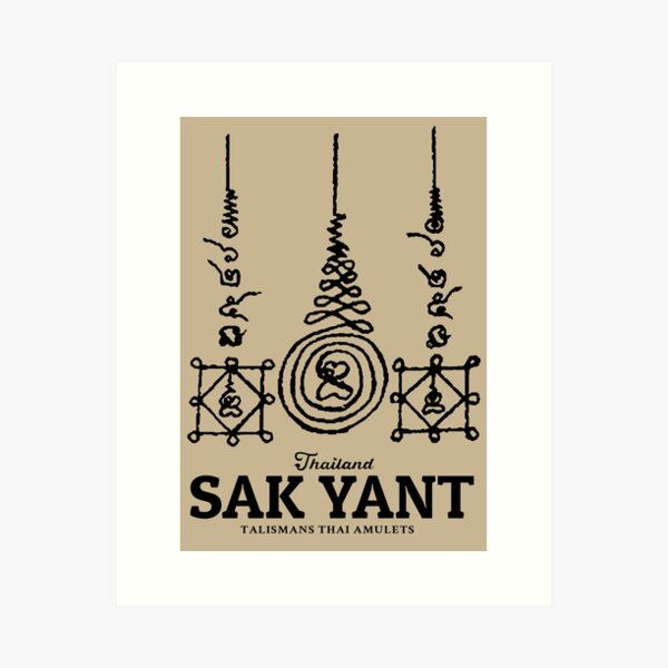 Artikel-Vorschau von Tattoo Sak Yant Thai, designt und verkauft von KewaleeTee.