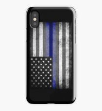 The Thin Blue Line - American Police Officer iPhone Case
