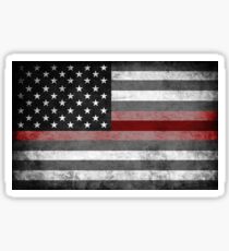 The Thin Red Line - American Firefighter Sticker