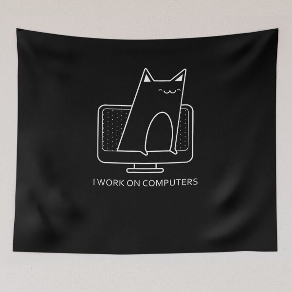 Item preview, Kitty Cats I Work On Computers For Pet And Tech Lovers  designed and sold by beatabea.