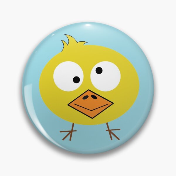 Item preview, Funny squinting yellow chickwith crazy look designed and sold by Rrrainbow.