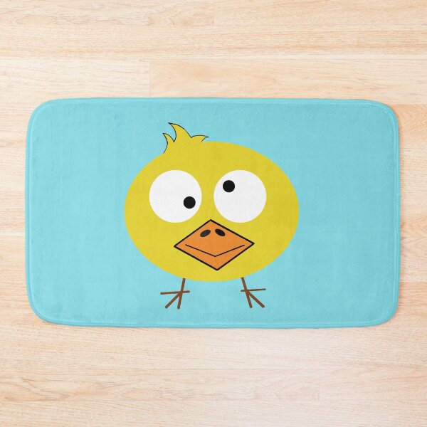 Item preview, Funny squinting yellow chickwith crazy look designed and sold by Rrrainbow.