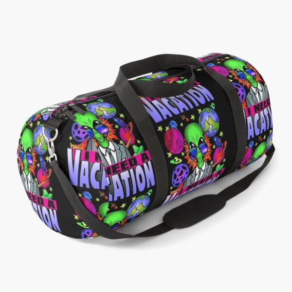 Item preview, I need a vacation! Trippy alien graphic & typo art meme designed and sold by Infdesigner.
