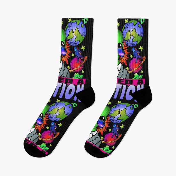 Item preview, I need a vacation! Trippy alien graphic & typo art meme designed and sold by Infdesigner.