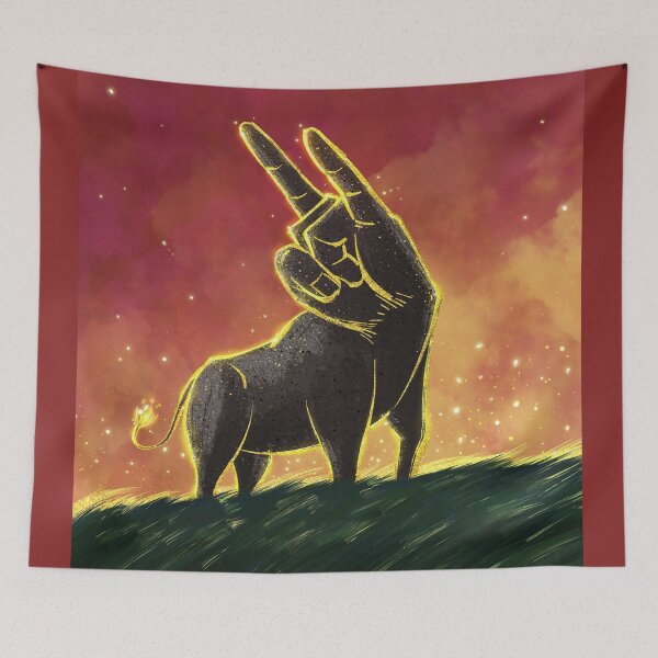 Item preview, Bull Metal designed and sold by BorneowithLove.