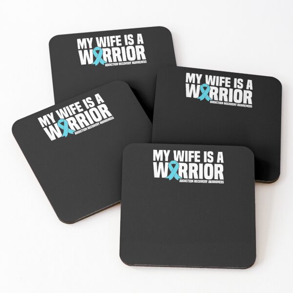 Item preview, My Wife Is A Warrior Addiction Recovery Awareness  designed and sold by beatabea.